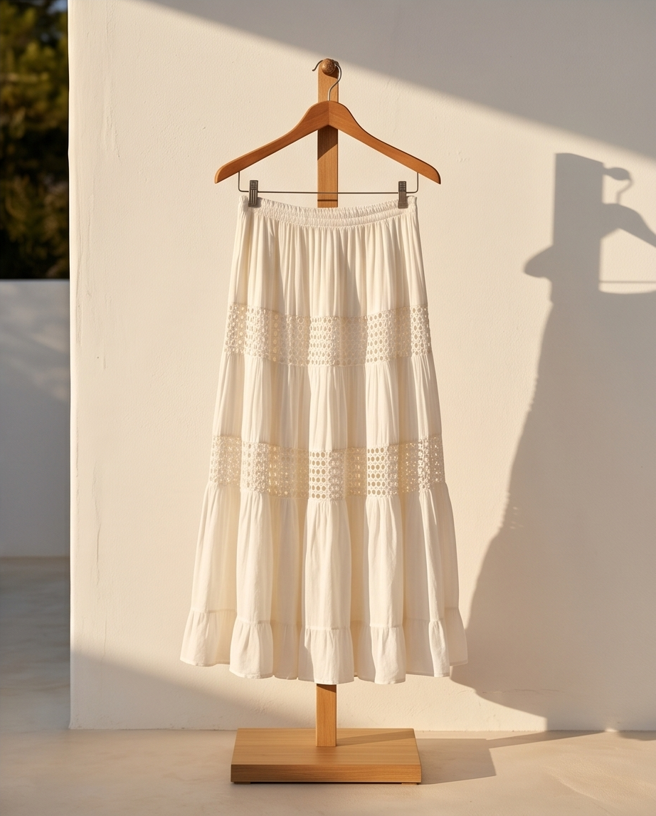 Maxi Skirt White Island