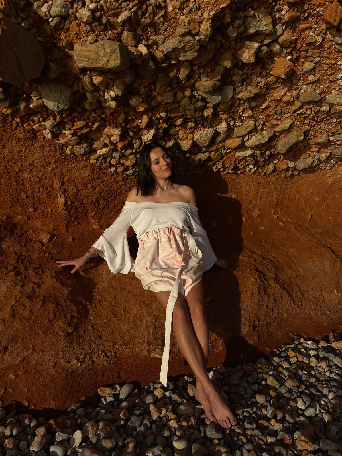 Tanit skirt styled for Mediterranean autumn