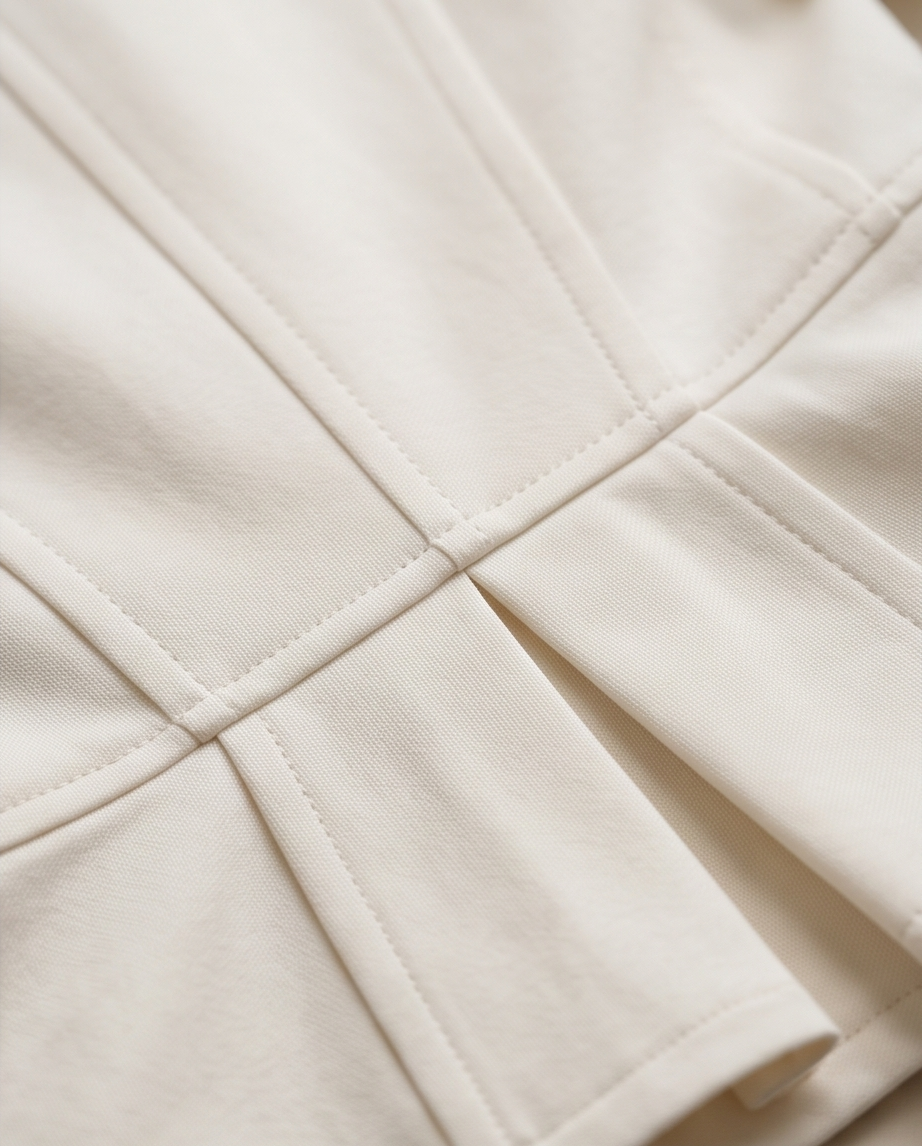 Giacca bianca Blanc indossata con pantaloni chiari